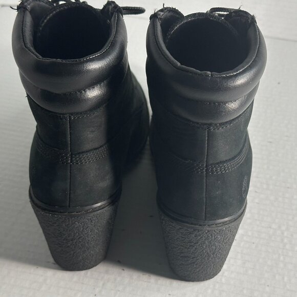 LADIES BLACK 7.5 TIMBERLAND BOOTS - Picture 7 of 15